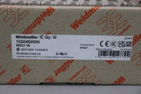 Weidm&uuml;ller WDU 16 Durchgangs-Reihenklemme 50xSt&uuml;ck dunkelbeige 18-6AWG Unused OVP