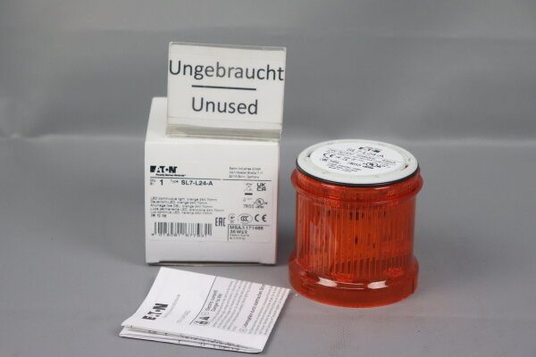EATON SL7-L24-A LED-Modul Dauerlicht 171466 Orange 24V 70mm Unused OVP