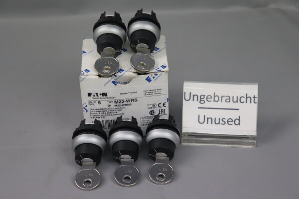 Eaton M22-WRS Schl&uuml;sseltaste 2 Stellungen (5 St&uuml;ck) Unused OVP