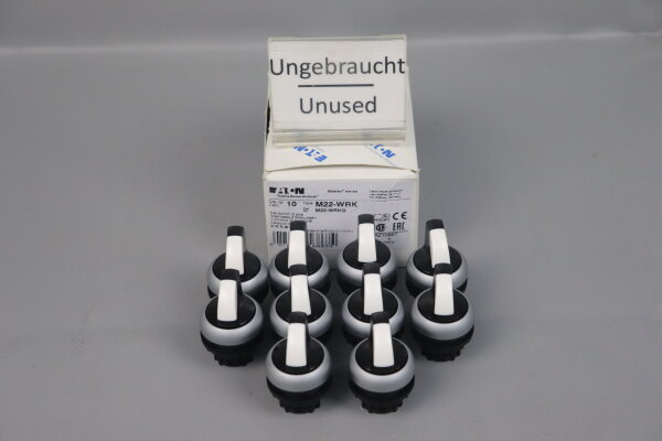 Eaton M22-WRK Wahltaste 216867 Schwarz 2 Stellungen (10 St&uuml;ck) Unused OVP