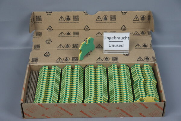 Weidm&uuml;ller 1010100000 Schutzleiter-Reihenklemme WPE 4 100xSt&uuml;ck Unused OVP