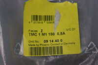 Phoenix Contact TMC 1 M1 100 0,5A Schutzschalter 2xSt&uuml;ck 0914400 V/C:01 Unused