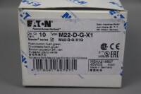 EATON M22-D-G-X1 Drucktaste 216607 Flach Gr&uuml;n 10xSt&uuml;ck Unused OVP