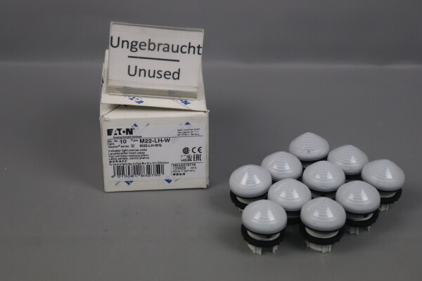 EATON M22-LH-W Leuchtmelder 216778 Hoch Wei&szlig; 10xSt&uuml;ck Unused OVP