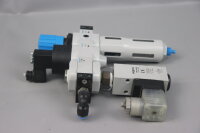 Festo LFR-D-MINI+HEE-D-MINI-24+FRM-D-MINI+PEV-1/4-B-OD Maintenance unit Used