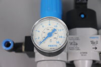 Festo LFR-D-MINI+HEE-D-MINI-24+FRM-D-MINI+PEV-1/4-B-OD Maintenance unit Used