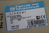 Lindner 1657.020 D-fitting inserts D201253M DII 20A E27 (25 pieces) Unused OVP
