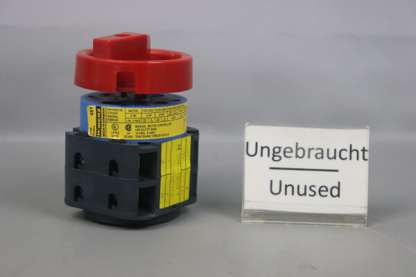 Merz Series MN451 Nockenschalter A 451/52.(2498) 40A 600VAC 3-Phase Unused