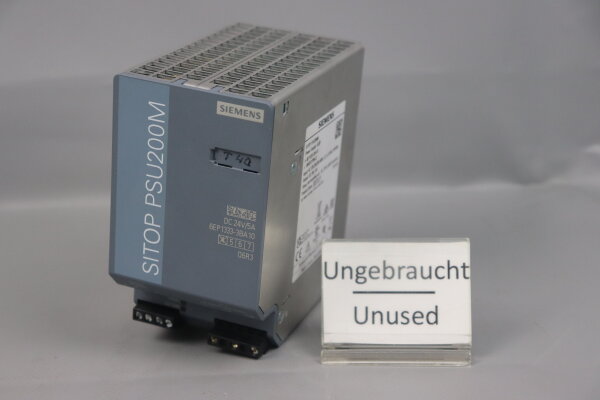 Siemens SITOP PSU200M 6EP1333-3BA10 Power Supply 50-60Hz 24VDC Unused