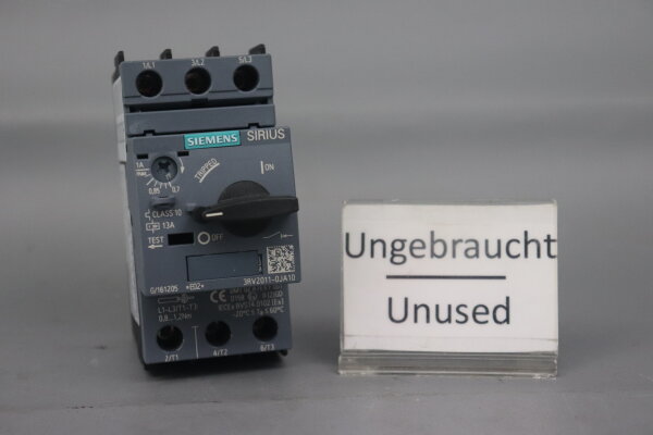 Siemens 3RV2011-0JA10 Leistungsschalter 0,7-1,0A E:02 Unused