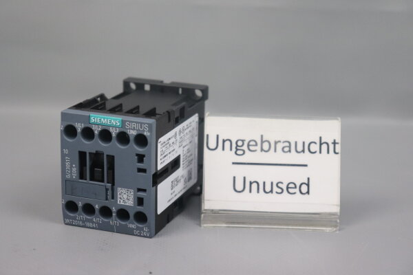 Siemens 3RT2016-1BB41 Leistungssch&uuml;tz E:06 DC 24V Unused