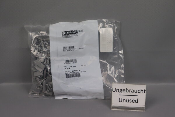 Phoenix Contact KLM 4  Klemmenleisten-Kennzeichnungstr&auml;ger 100xSt&uuml;ck Unused OVP