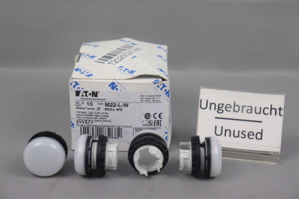 Eaton 8x M22-L-W Leuchtmelder 216771 Unused