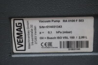 Busch RA 0100 F 503 Vakuumpumpe AMPH 100L/A4 0,1hPa 50/60Hz 2,7/3,4KW Used