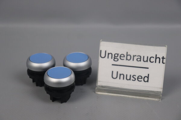 Eaton M22-D-B Drucktaste flach blau 216600 (3 St&uuml;ck) Unused