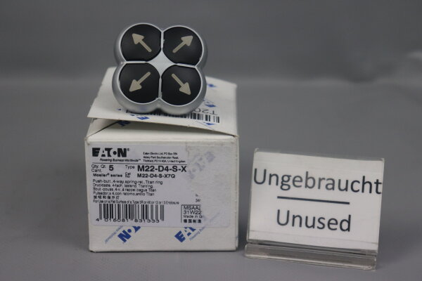 Eaton M22-D4-S-X7 Drucktaste 4-fach tastend Titanring (5 St&uuml;ck) Unused OVP
