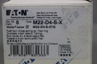 Eaton M22-D4-S-X7 Drucktaste 4-fach tastend Titanring (5 St&uuml;ck) Unused OVP