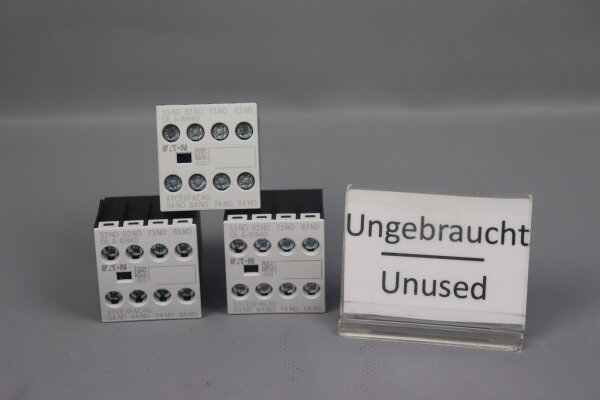 Eaton DIL A-XHI40 Auxiliary switch module 10Adc 220Vdc (3 pieces) Unused