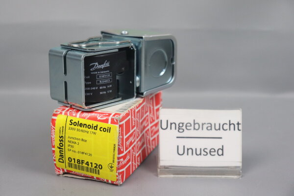 Danfoss 018F4120 Solenoid Coil BJ240CS 17W Unused OVP