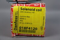 Danfoss 018F4120 Solenoid Coil BJ240CS 17W Unused OVP