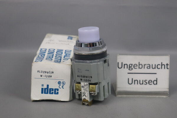 IDEC ALD29911N-W-120V Switch 120-600V AC 10A Unused OVP