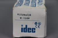 IDEC ALD29911N-W-120V Switch 120-600V AC 10A Unused OVP