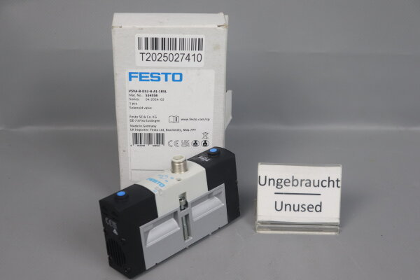 Festo VSVA-B-D52-H-A1-1R5L Magnetventil 534558 0,3 - 0,8MPa 24V Unused OVP