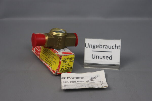 Danfoss 014-0065 Sight Glass 1/2 in. SAE SGI 12 Unused OVP