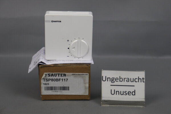 Sauter TSP80BF117 Raumtemperaturregler MV 23176 A 17...27&deg;C Unused OVP