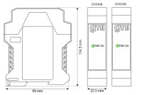 GM International D1010D SIL 2 Repeater Power Supply Smart-HART&reg; compatible DIN-Rail