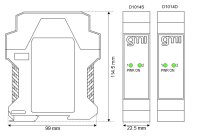 GM International D1014S SIL 2 Repeater Power Supply Hart compatible DIN-Rail