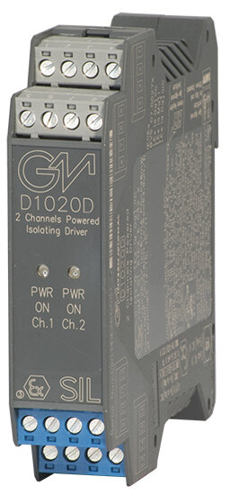 GM International D1020D SIL 2 Powered Isolating Driver Smart-HART&reg; compatible DIN-Rail