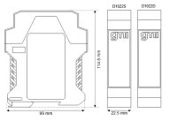 GM International D1022D Loop Powered Current Repeater DIN-Rail