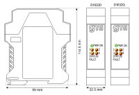 GM International D1032D SIL 2 Switch/Proximity Detector Repeater Relay Output DIN-Rail