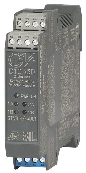 GM International D1033D SIL 2 Switch/Proximity Detector Repeater Transistor Output DIN-Rail
