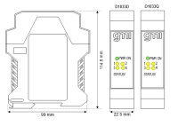 GM International D1033Q SIL 2 Switch/Proximity Detector Repeater Transistor Output DIN-Rail