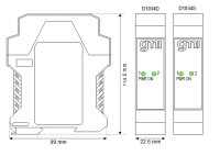 GM International D1034S SIL 3 Switch/Proximity Detector Interface DIN-Rail