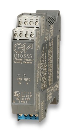 GM International D1035S Frequency-Pulse Isolating Repeater DIN-Rail