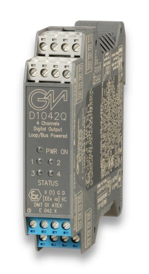 GM International D1042Q SIL 3 - SIL 2 Digital Output Loop / Bus Powered DIN-Rail Models