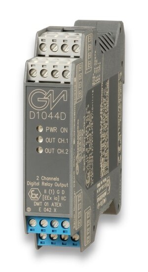 GM International D1044D SIL 2 - SIL 3 Digital Relay Output Loop / Bus Powered DIN-Rail