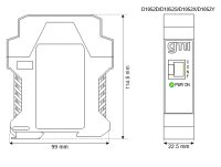 GM International D1052D Analog Signal Converter, Duplicator, Adder/Subtractor DIN-Rail