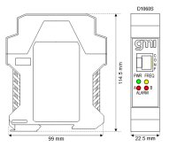 GM International D1060S Frequency-Pulse Converter, Repeater and Trip Amplifiers DIN-Rail Model D1060S