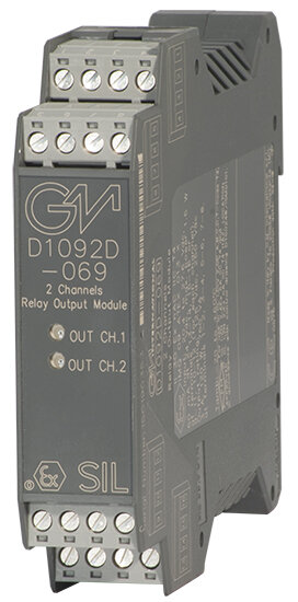 GM International D1092D-069 SIL 3 Relay Output Module DIN-Rail Model D1092D-069