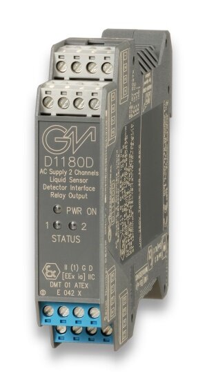GM International D1180D Flammable Liquid Presence Detector Interface Relay Output DIN-Rail Model D1180D