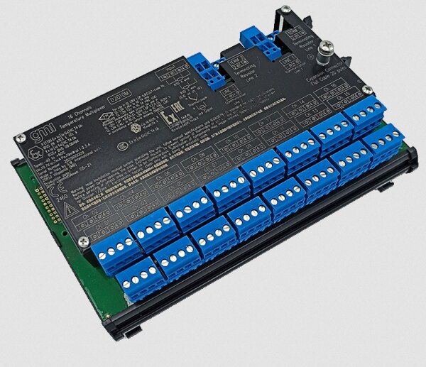 GM International D2010M Intrinsically Safe Analog-Temperature Multiplexer DIN-Rail Model D2010M