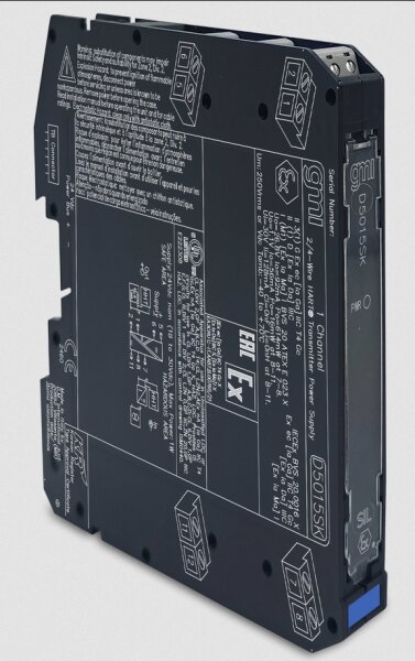 GM International D5015SK I.S. SIL2 2/4-Wire HART&reg; Transmitter Power Supply