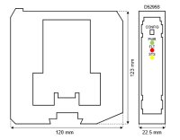 GM International D5295S SIL3 Relay Out Module for 5 A NE/ND Loads with LFD