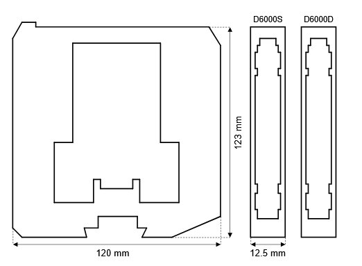 GM International D6000D Pass-Through Module
