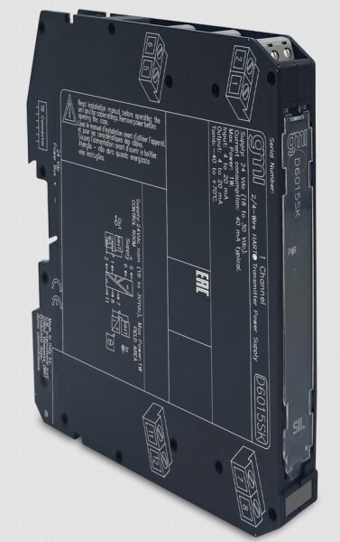 GM International D6015SK SIL2 2/4-Wire HART&reg; Transmitter Power Supply