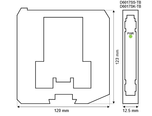 GM International D6017SS-TB SIL3 3/4-Wire HART&reg; Transmitter Power Supply